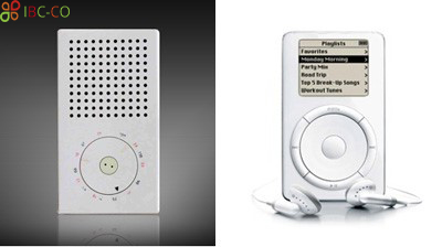 اپل آی پاد و رادیو جیبی تی 3 براون